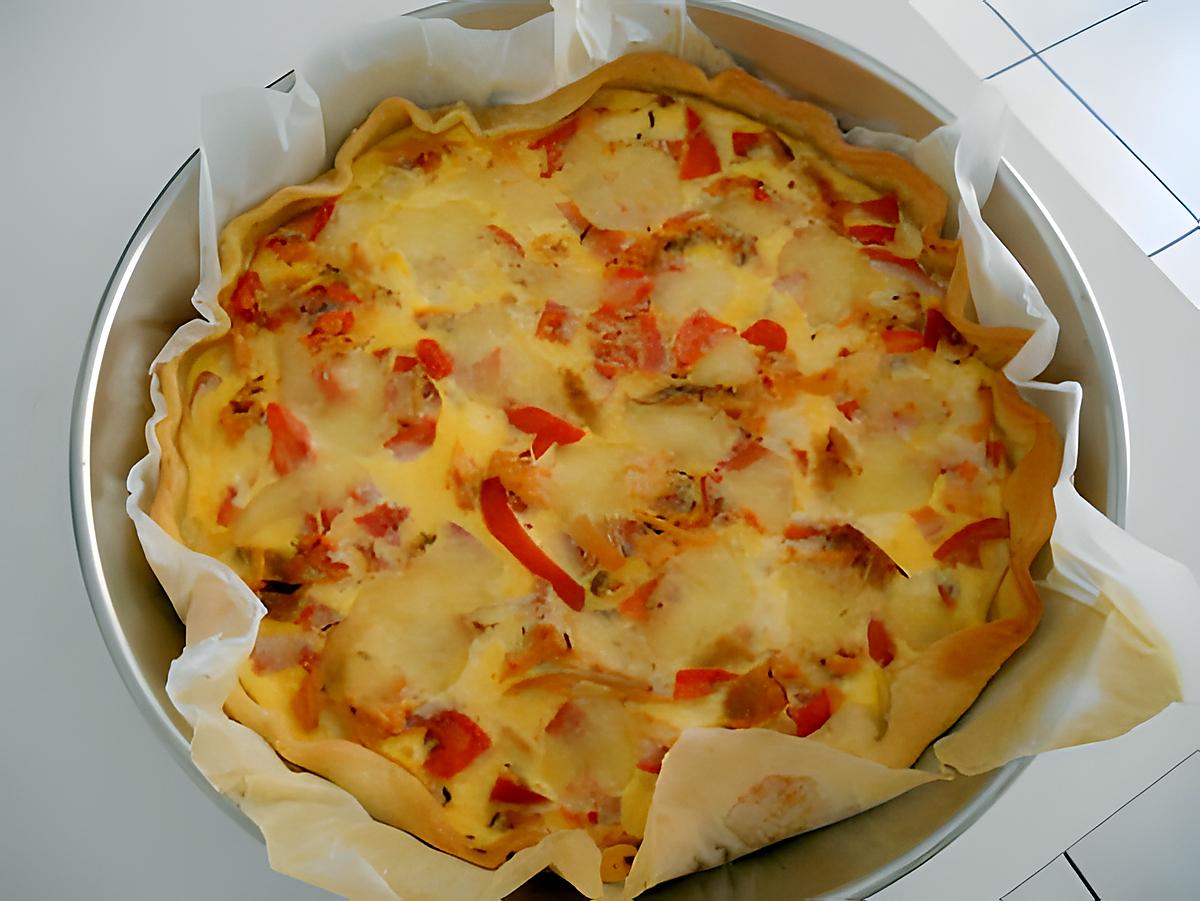 recette Tarte aux accents de Provence au poulet et tomates