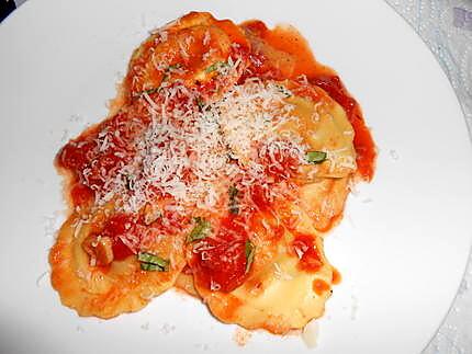 recette RAVIOLI AUX LEGUMES DU SOLEIL