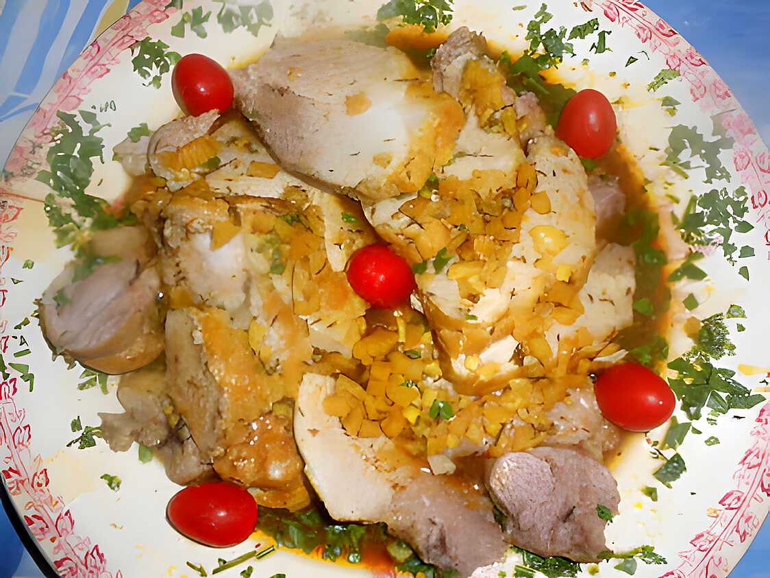Recette de Roti de porc a la bière et au gingembre