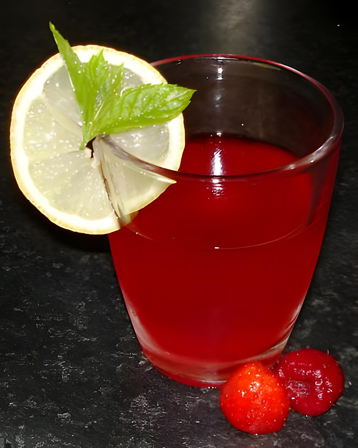 recette Jus de fraises (et framboises) frais