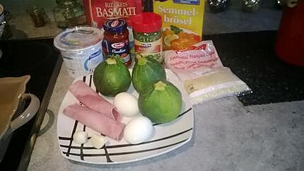 recette courgettes farcies d'après ITALMO,et un rien de moi