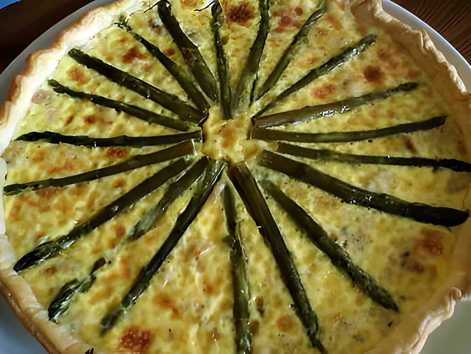 recette Quiche saumon-asperges