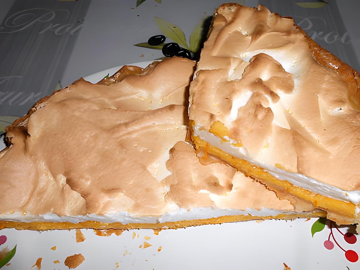 recette TARTE A L'ORANGE MERINGUEE