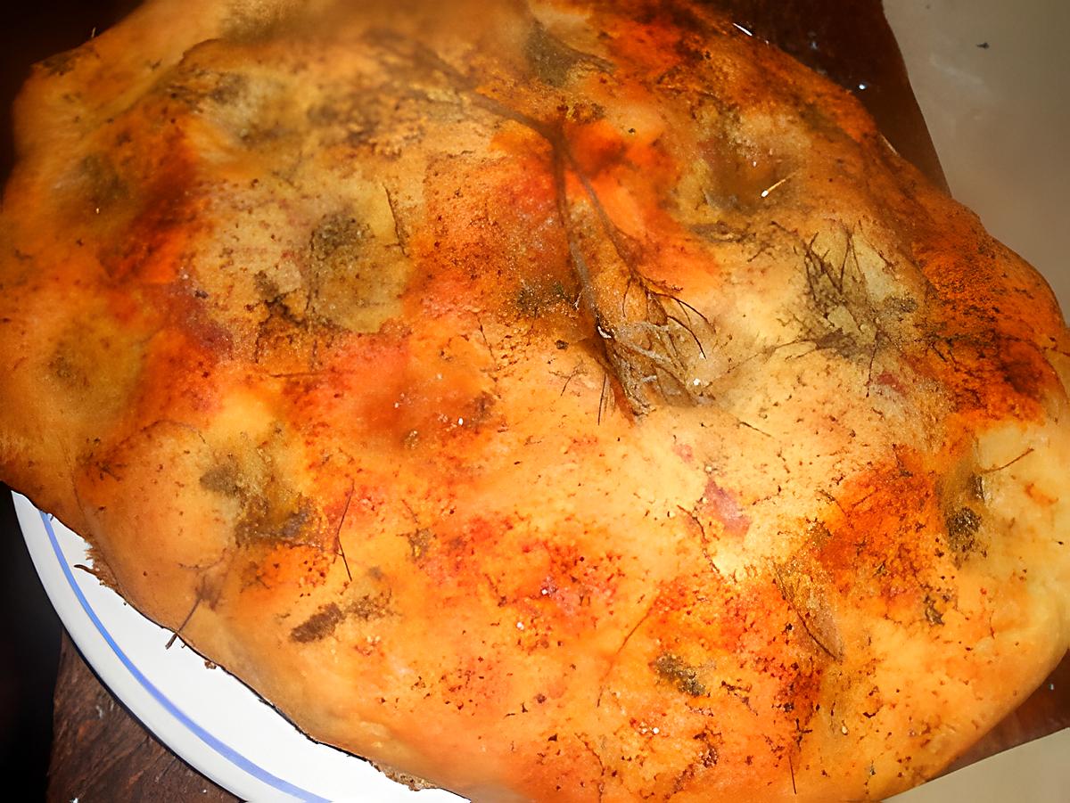 recette Focaccia au jambon et au thym