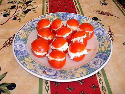 recette tomates cerise au fromage ail et fines herbes