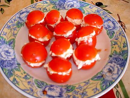 recette tomates cerise au fromage ail et fines herbes