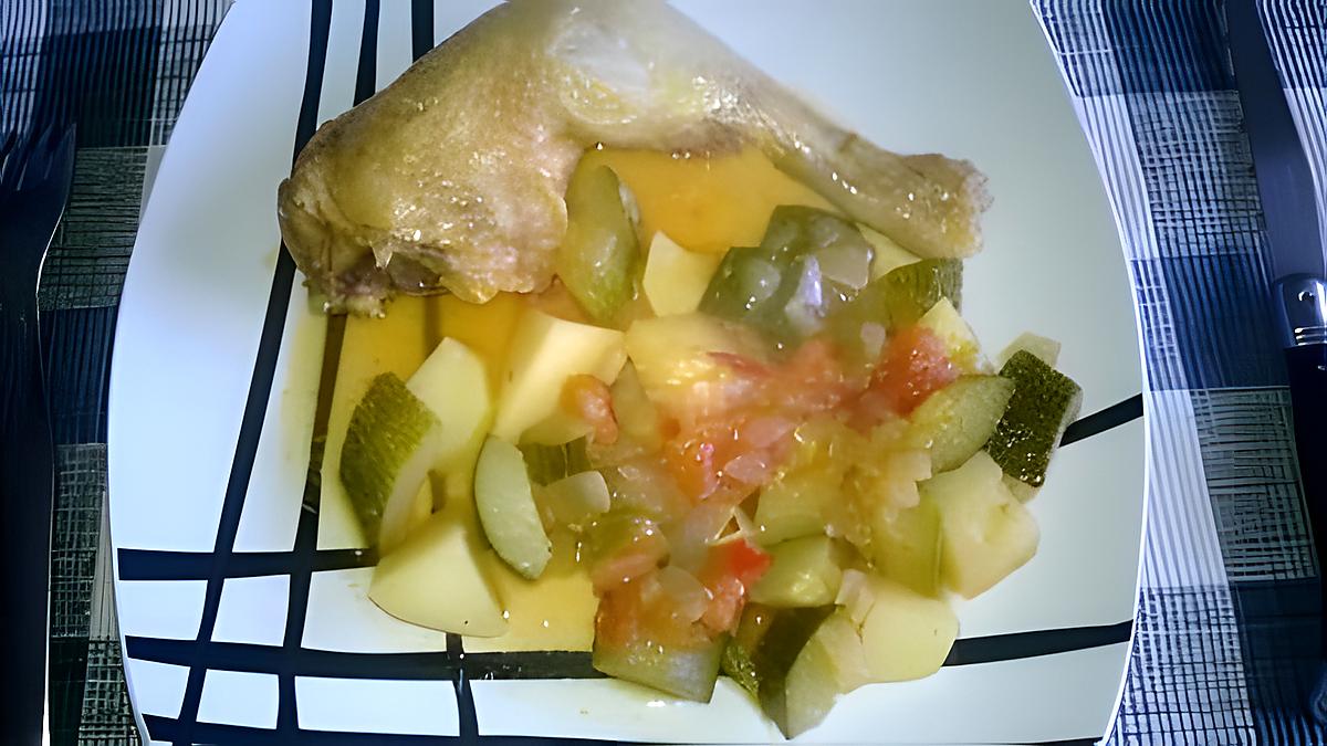 recette ma ratatouille au poulet(basé sur la recette de mamyloula)