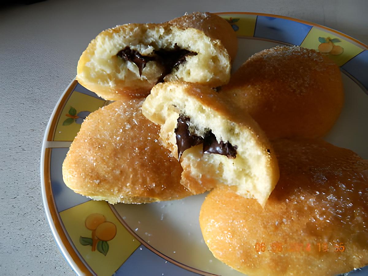 recette Beignets au chocolat cuits au four