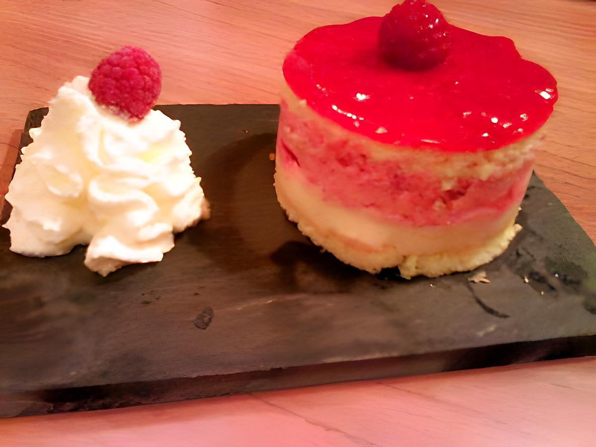 recette Bavarois Rose, Framboise, Litchi