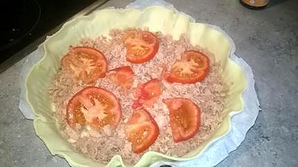 recette Quiche au thon et tomate