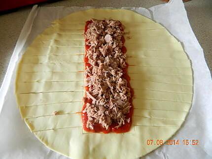 recette Friand thon mozza jambon tomate