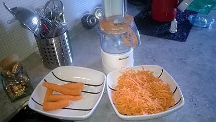recette Pain perdu au fromage et salade de carottes