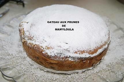 recette Gâteau aux prunes et au fromage blanc