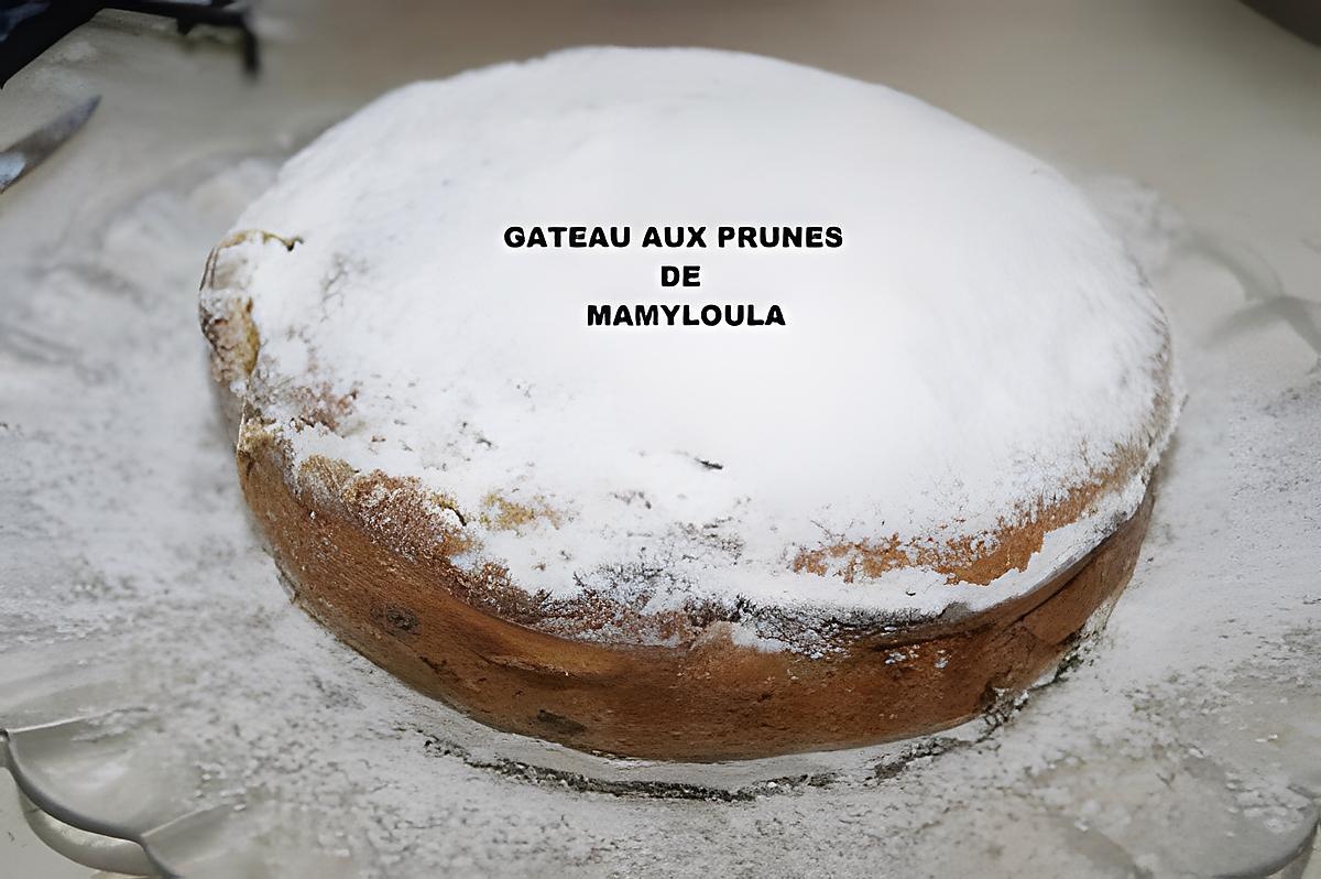 recette Gâteau aux prunes et au fromage blanc