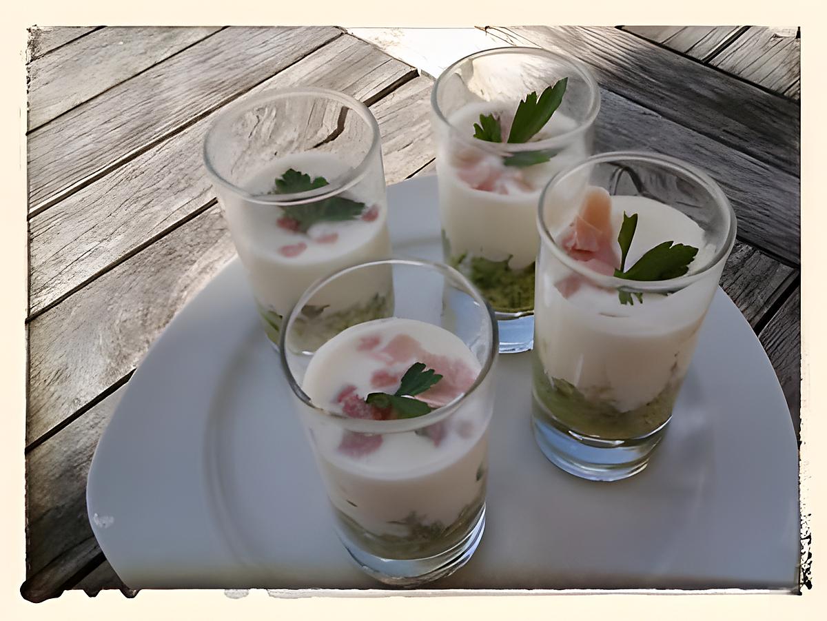 recette Verrine de concombre au fromage blanc au thermomix ou sans