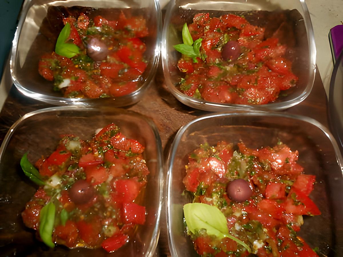 recette Tartare de tomates