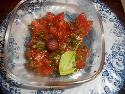 recette Tartare de tomates