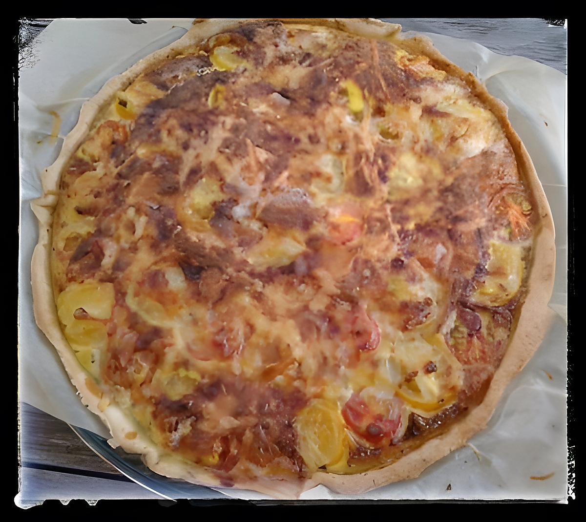 recette Tarte aux tomates cerise et roquefort au thermomix ou sans