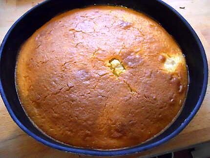 recette GÂTEAU RENVERSE AUX MIRABELLES CARAMELISEES