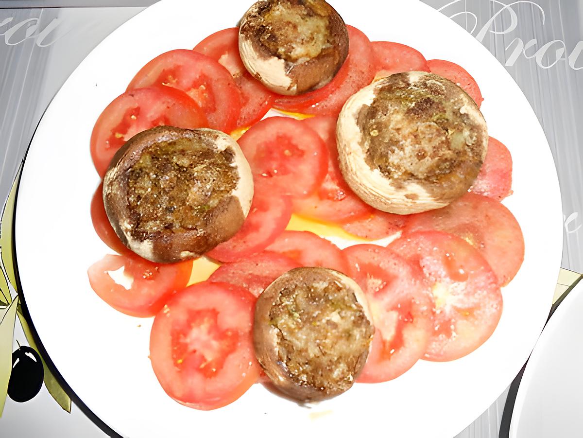 recette CHAMPIGNONS  GRILLES