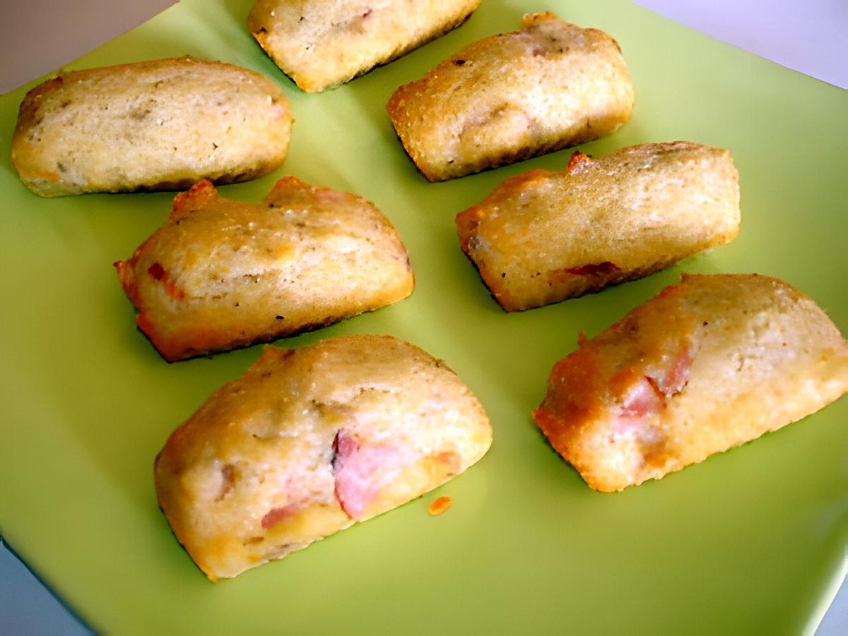 recette Financier salé au jambon