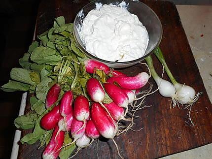 recette Fromage blanc aux radis