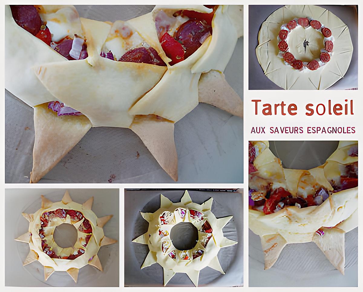 recette Tarte soleil aux saveurs espagnoles