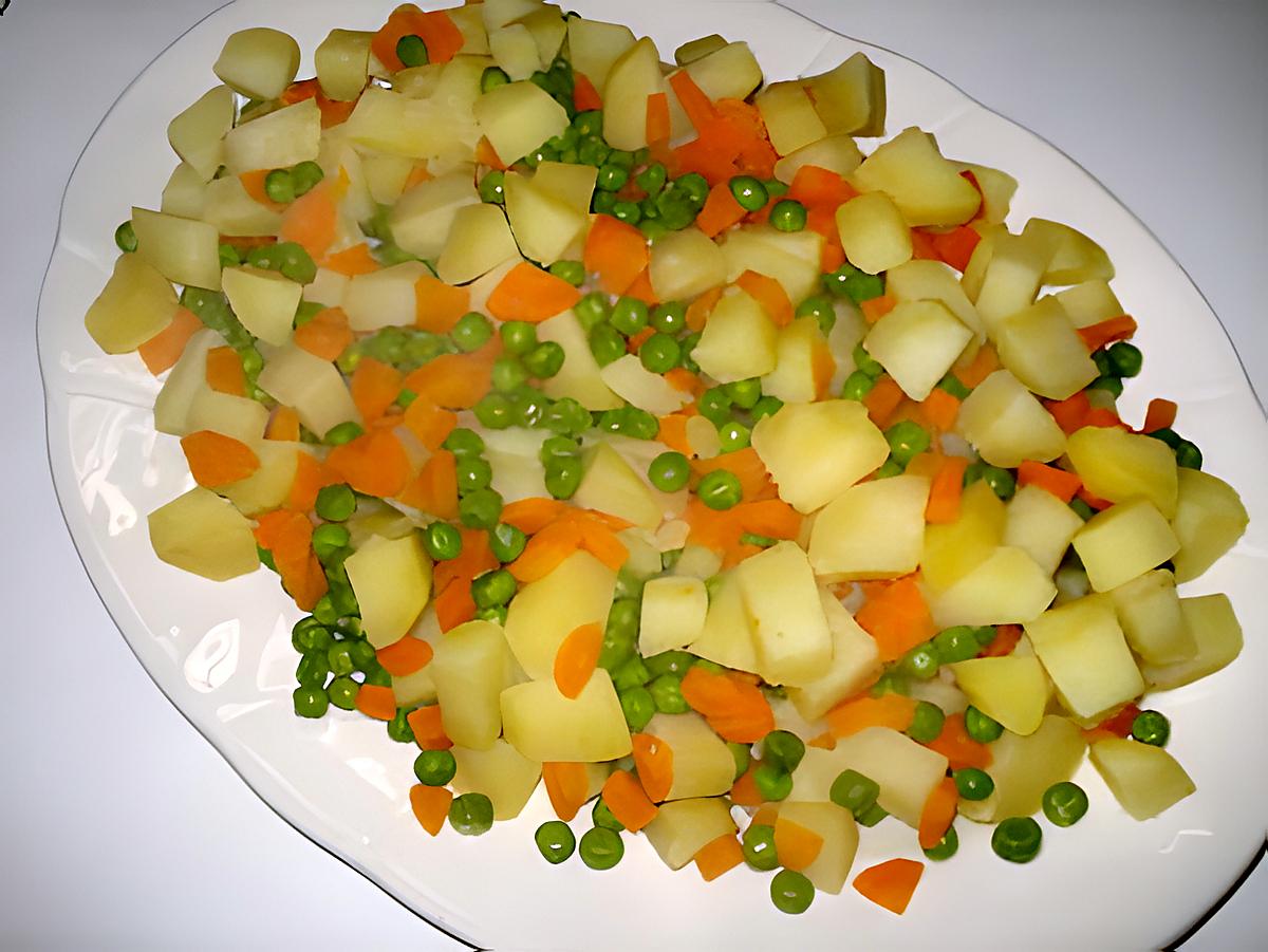 recette Salade russa(recette portugaise)macédoine de légumes