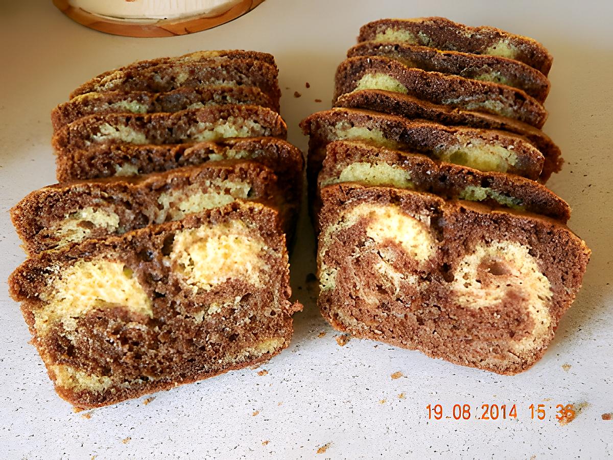 recette Cake marbré