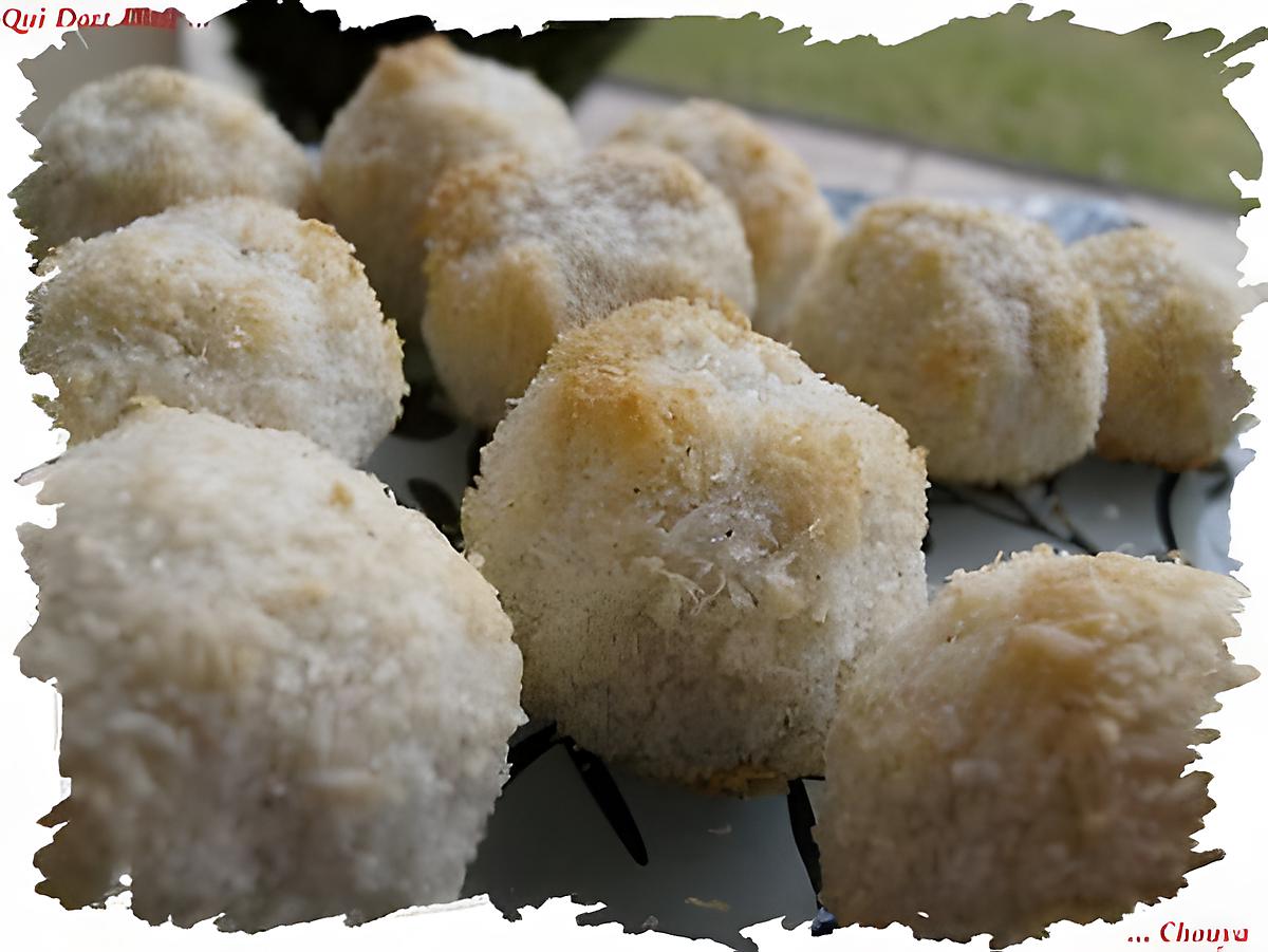 recette Ooo Boules noix de coco / vanille ( Sans Beurre ) ooO