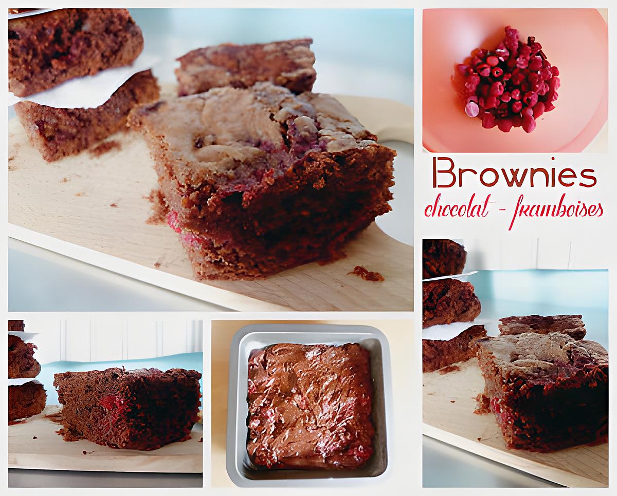 recette Brownies chocolat – framboises