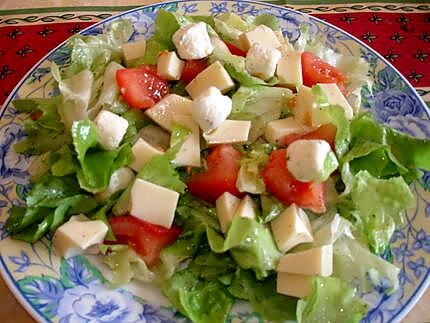 recette Salade composée au boursin ail et fines herbes