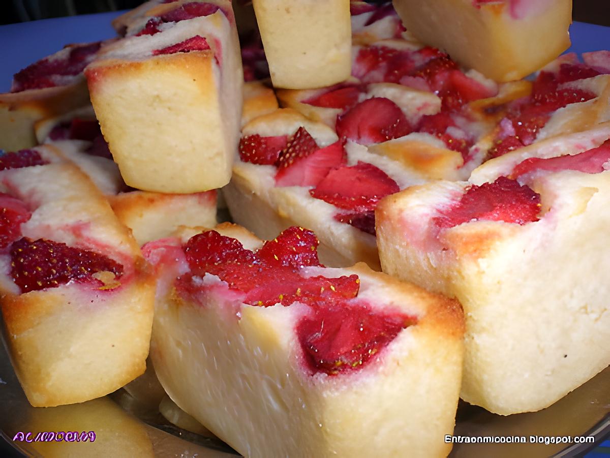 recette FINANCIERS FRAISES-NOIX DE COCO