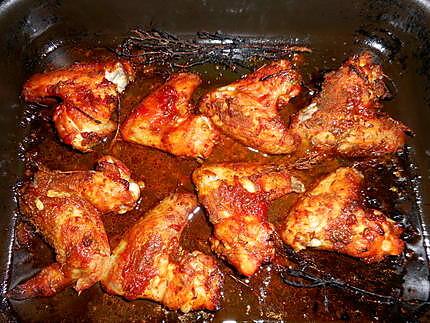 recette Ailerons de poulet aux épices colombo