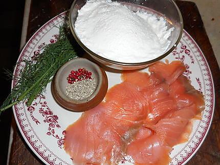 recette Verrine de fromage blanc au saumon