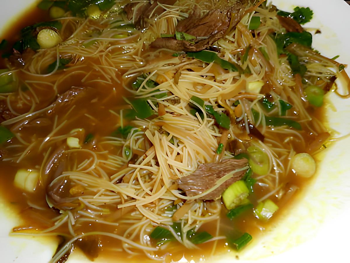recette Soupe chinoise au boeuf