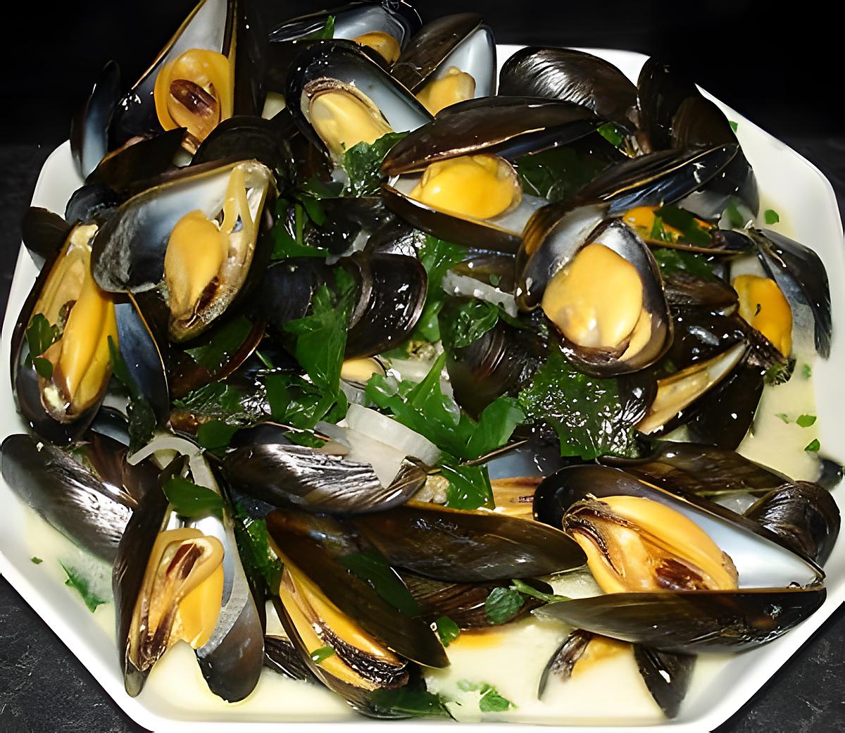 recette Moules à la Normande