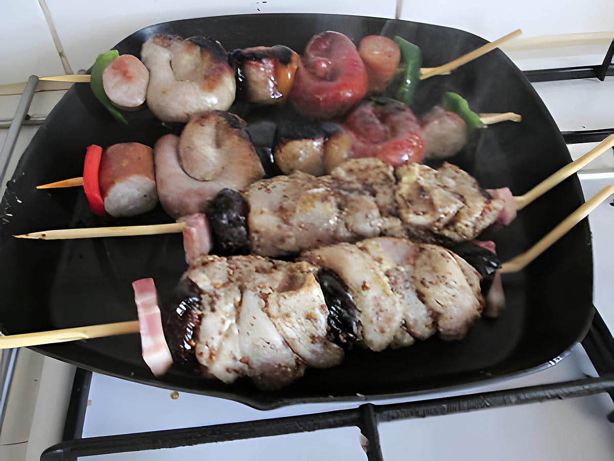 recette brochettes marinées  et