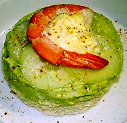 recette Mousse d'avocat au crabe des îles