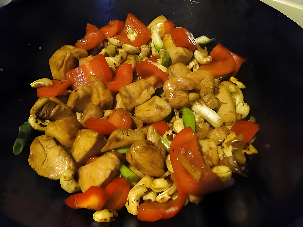 recette Poulet aux noix de cajou