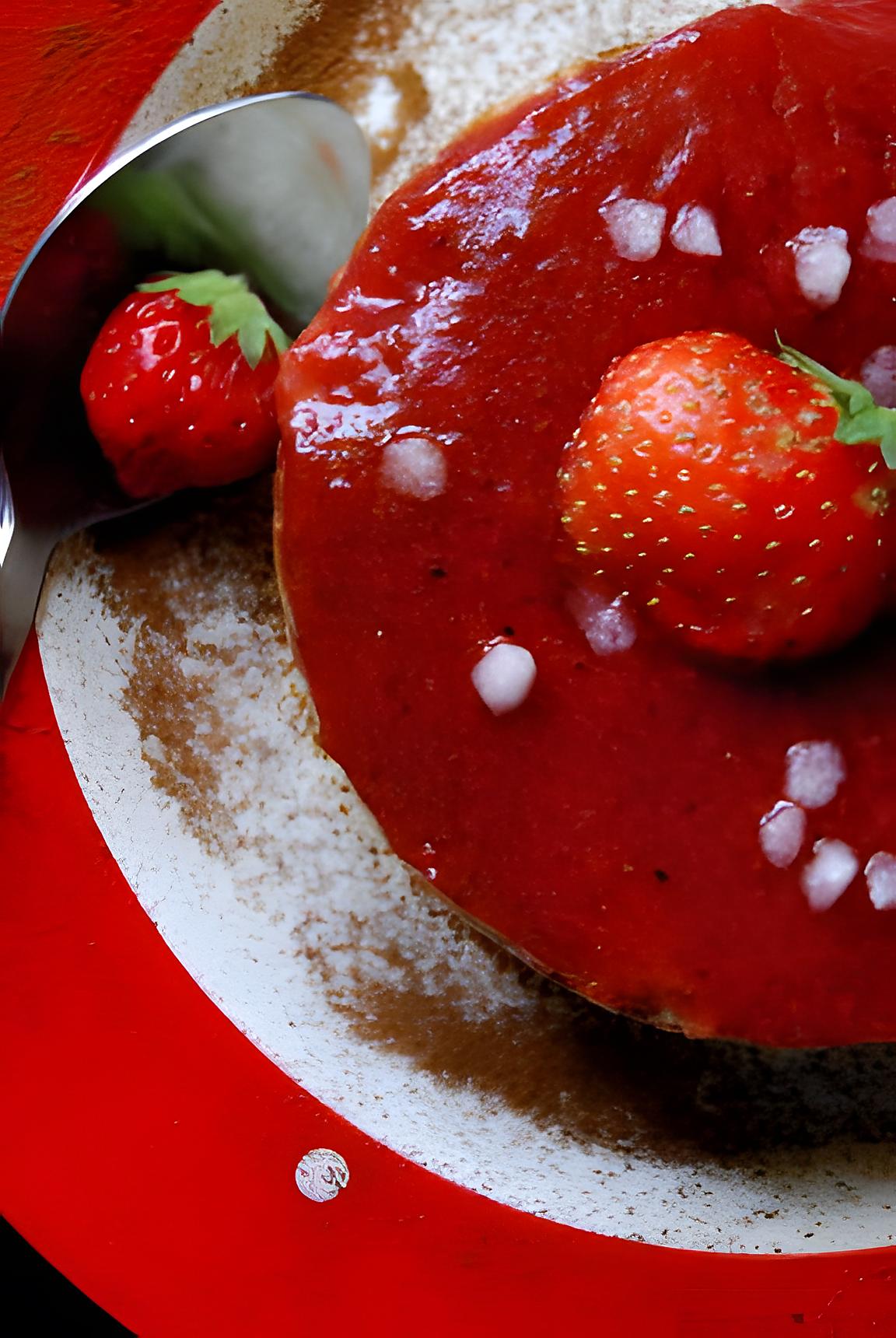 recette Gâteau de riz à la fraise café