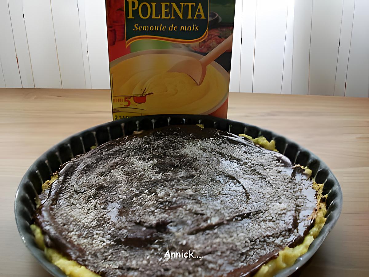 recette gâteau de polenta-noix de coco-choco