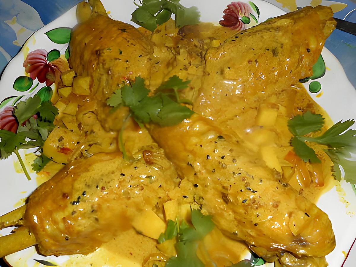 recette Ailerons de dinde au curry