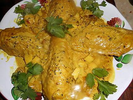 recette Ailerons de dinde au curry