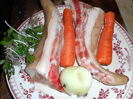 recette Queue de cochon aux haricots blancs