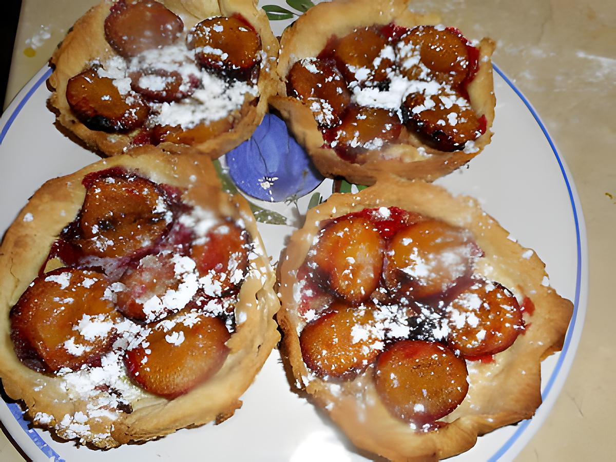 recette Tartelettes aux quetsches