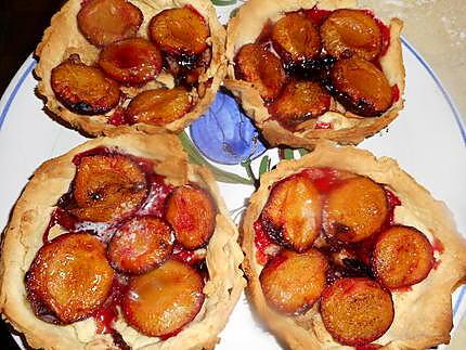 recette Tartelettes aux quetsches