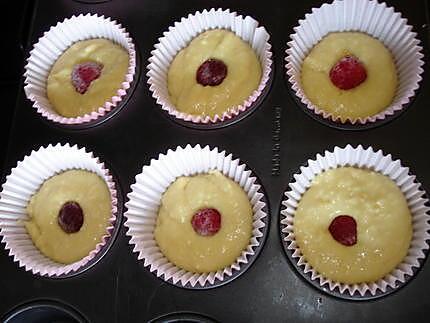 recette Muffins aux framboises et à la noix de coco