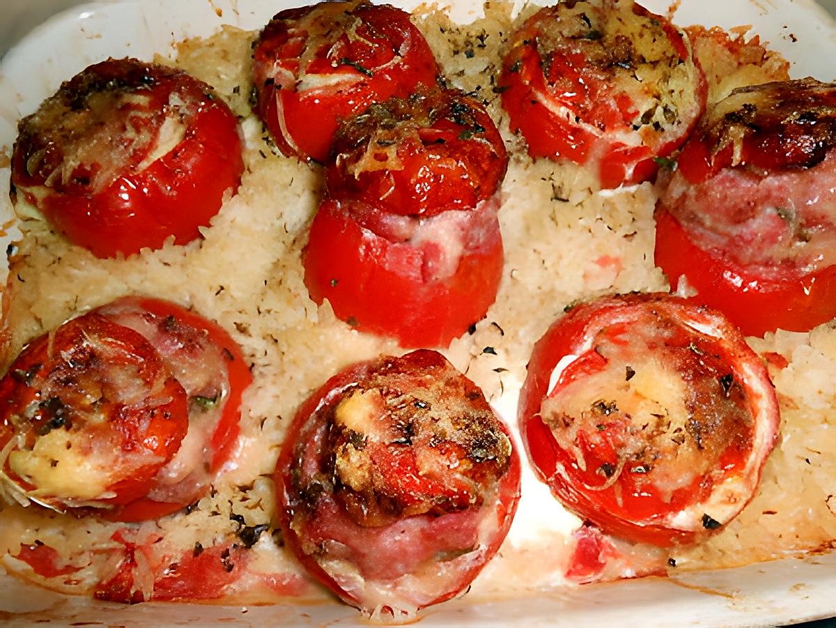 recette DUO DE PETITES TOMATES FARCIES