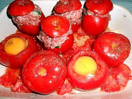 recette DUO DE PETITES TOMATES FARCIES